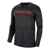 USC Trojans Men's Nike Black Dri-FIT Team Issue Velocity Long Sleeve T-Shirt